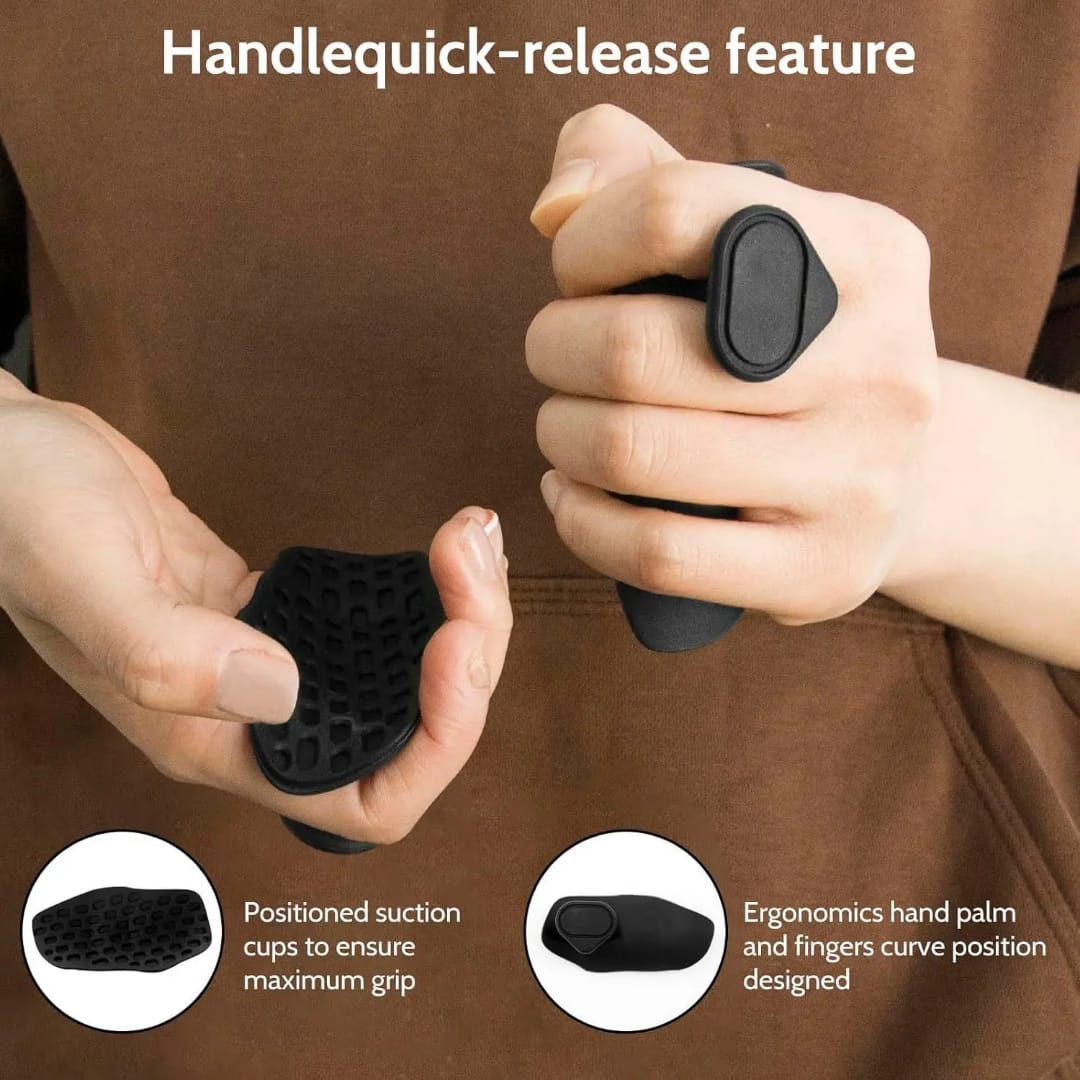 Rubber Gym Grips with Fabric Support