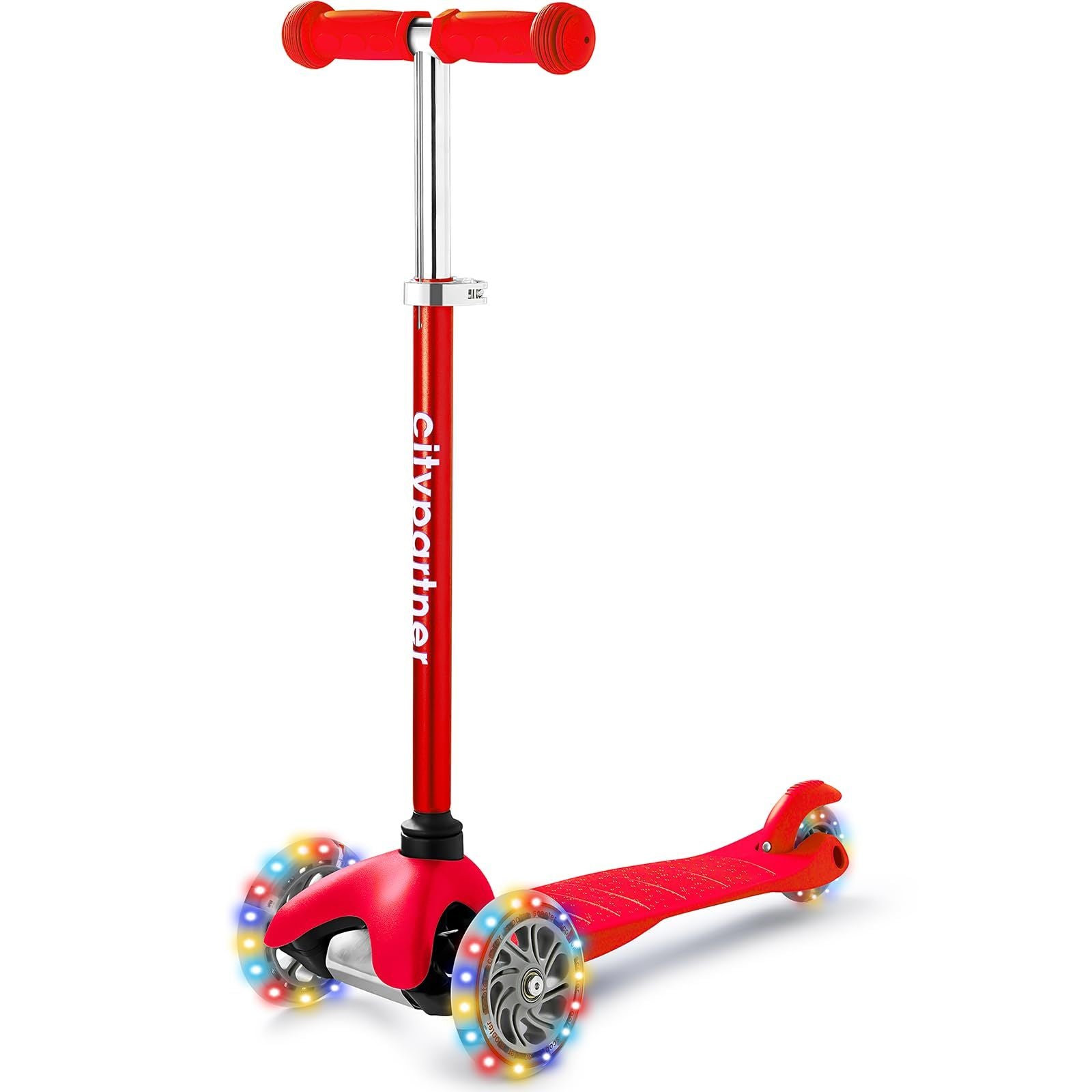 Kids Adjustable Scooter with Flash Wheels