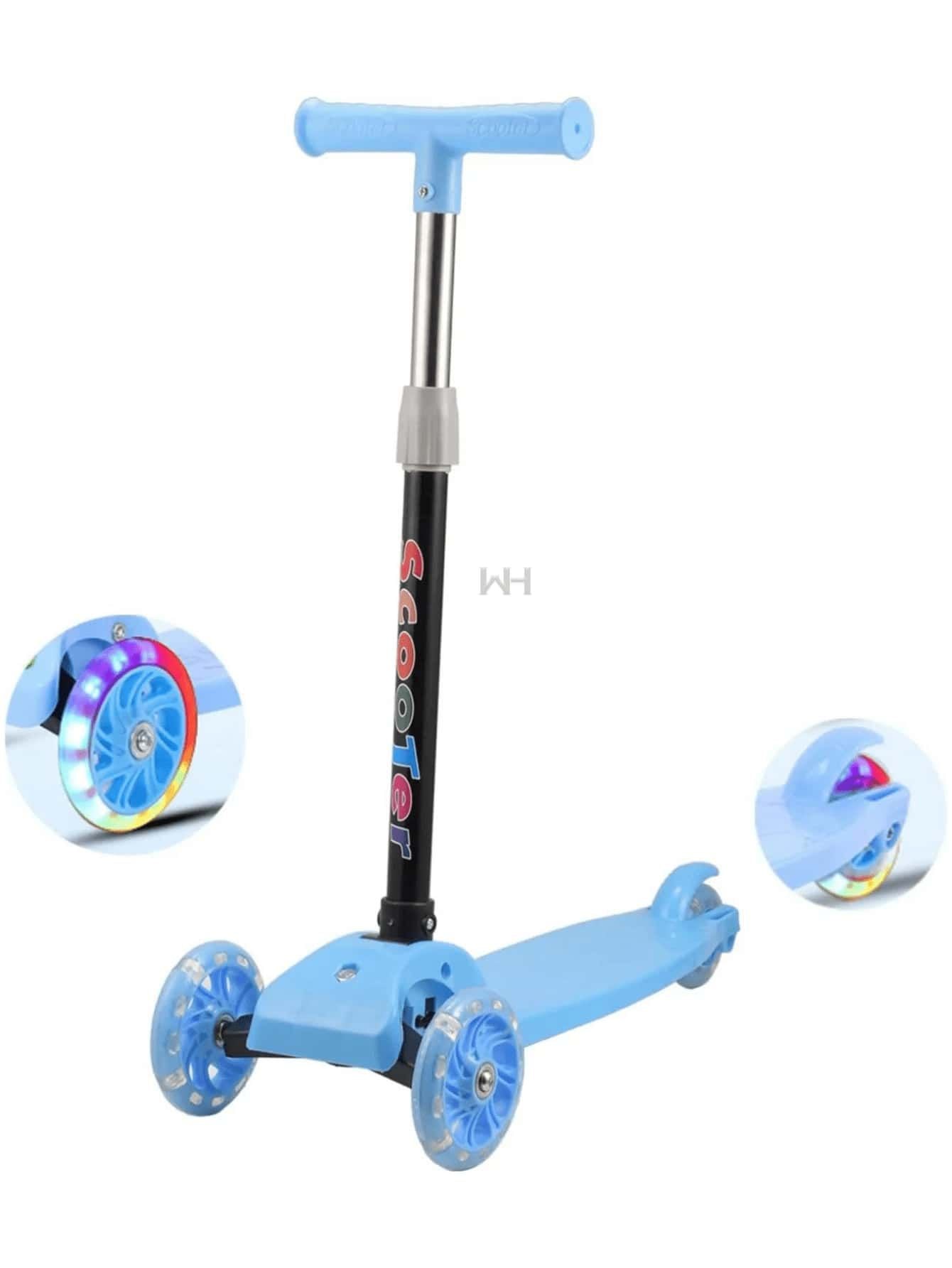 Kids Adjustable Scooter with Flash Wheels