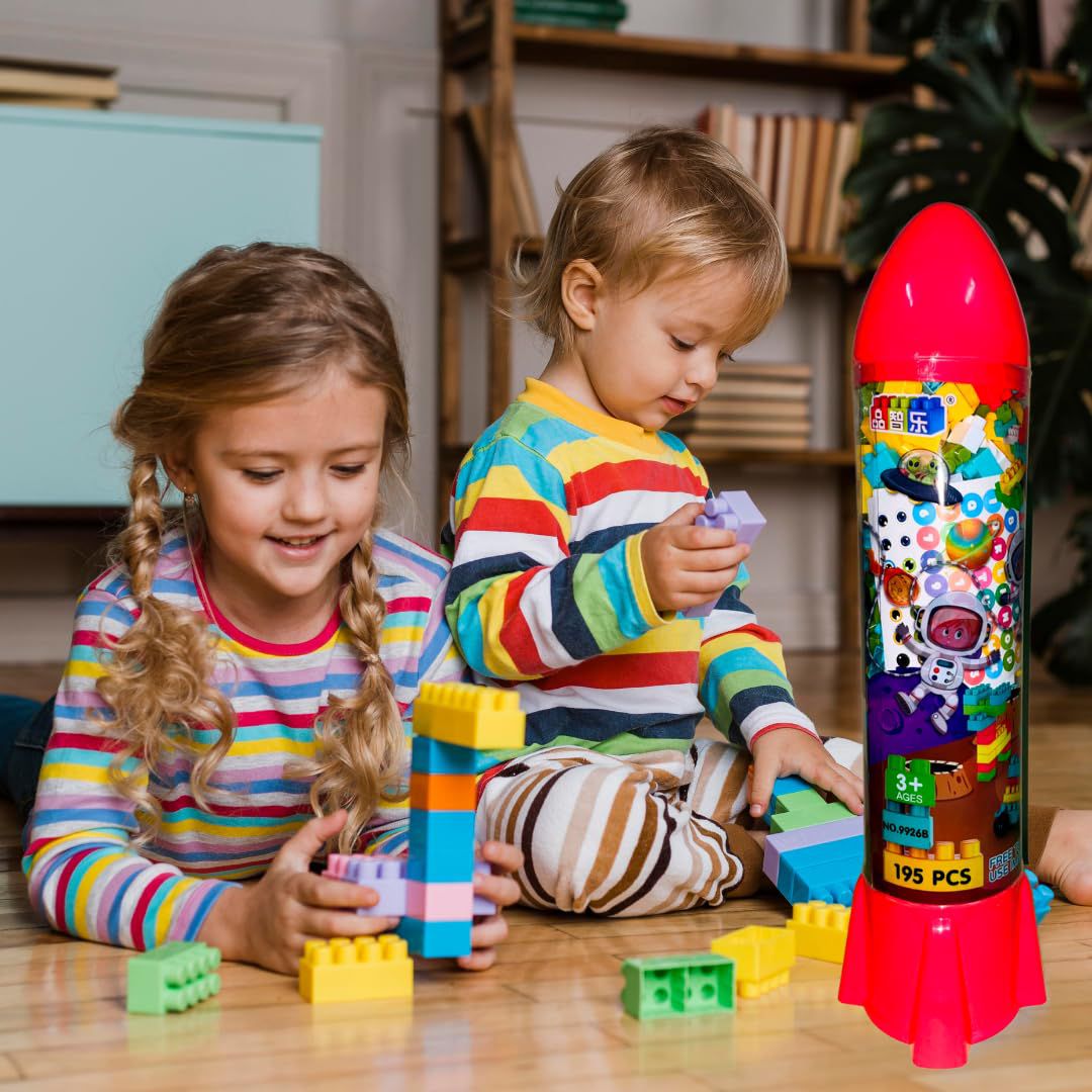 Lego Blocks Set with Wheels (195 PCS)