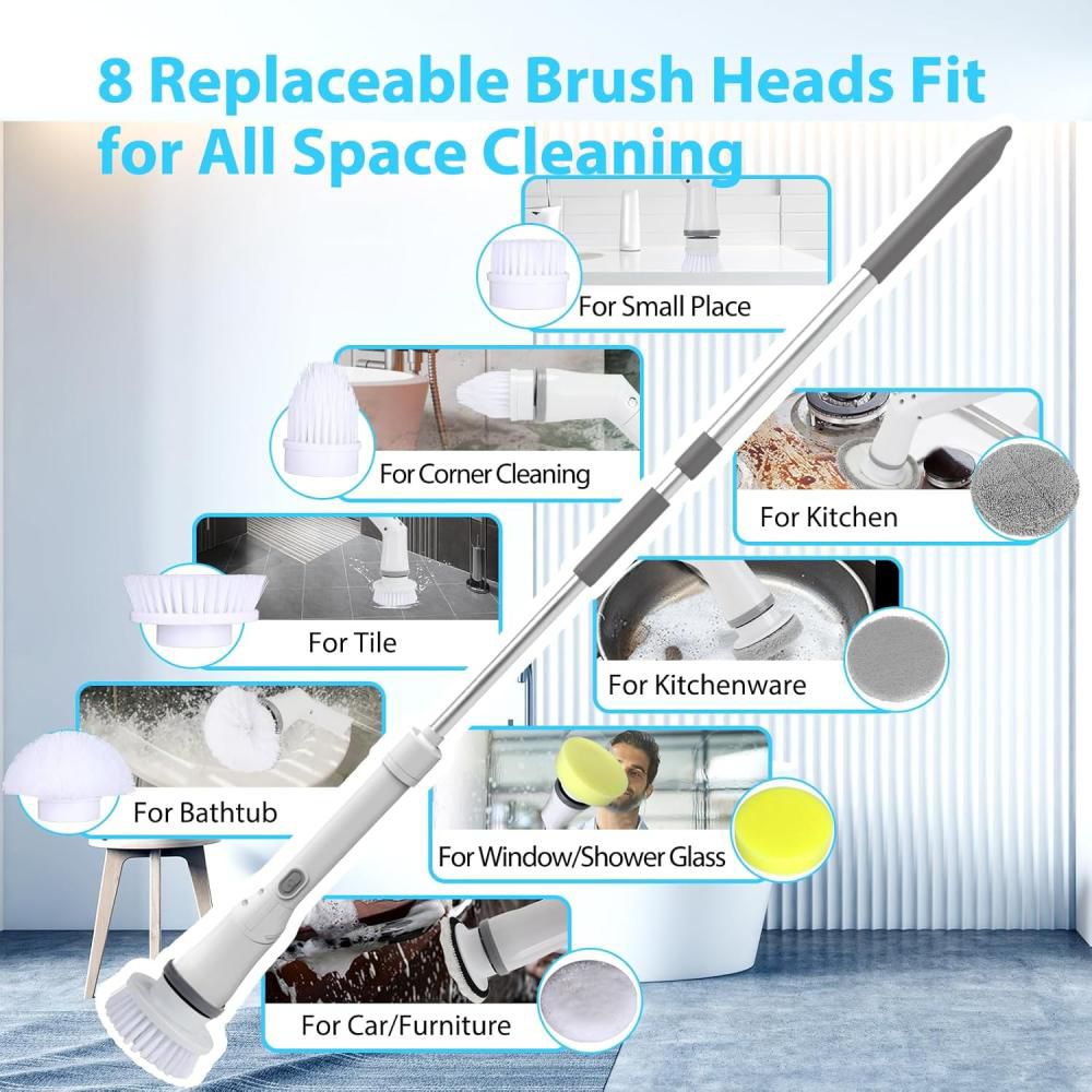 9-in- 1 Electric Spin Scrubber