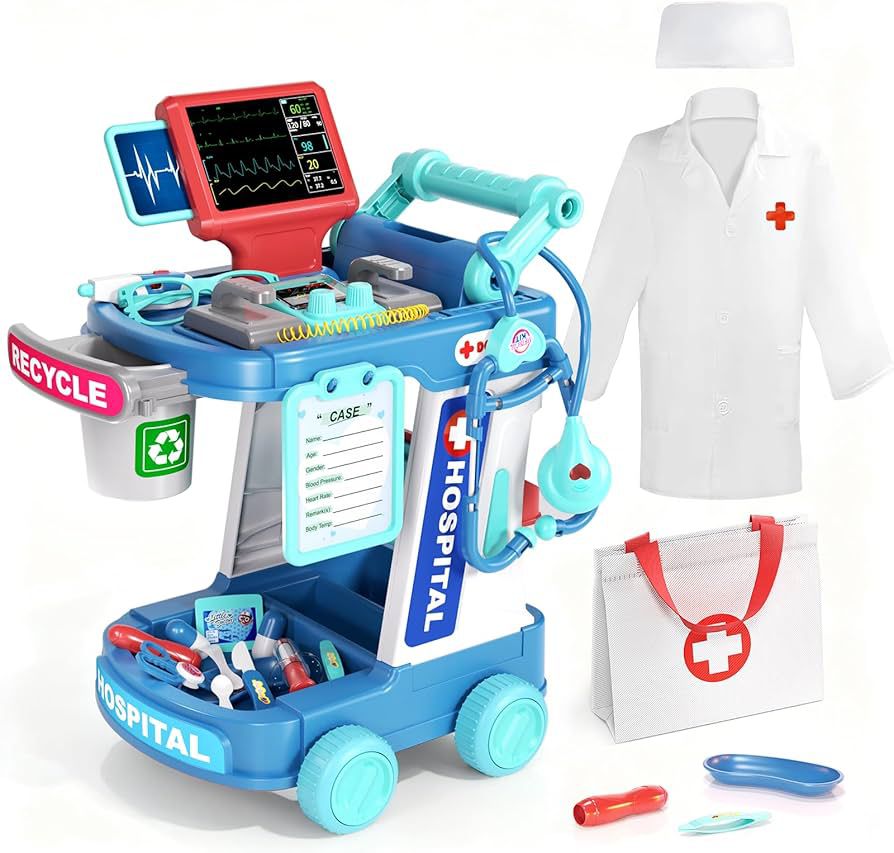 Kids Doctor Trolley Set (14-PCS)