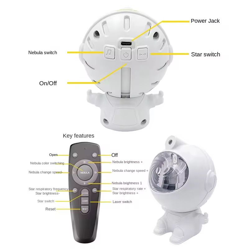 Astronaut Nebula Projector