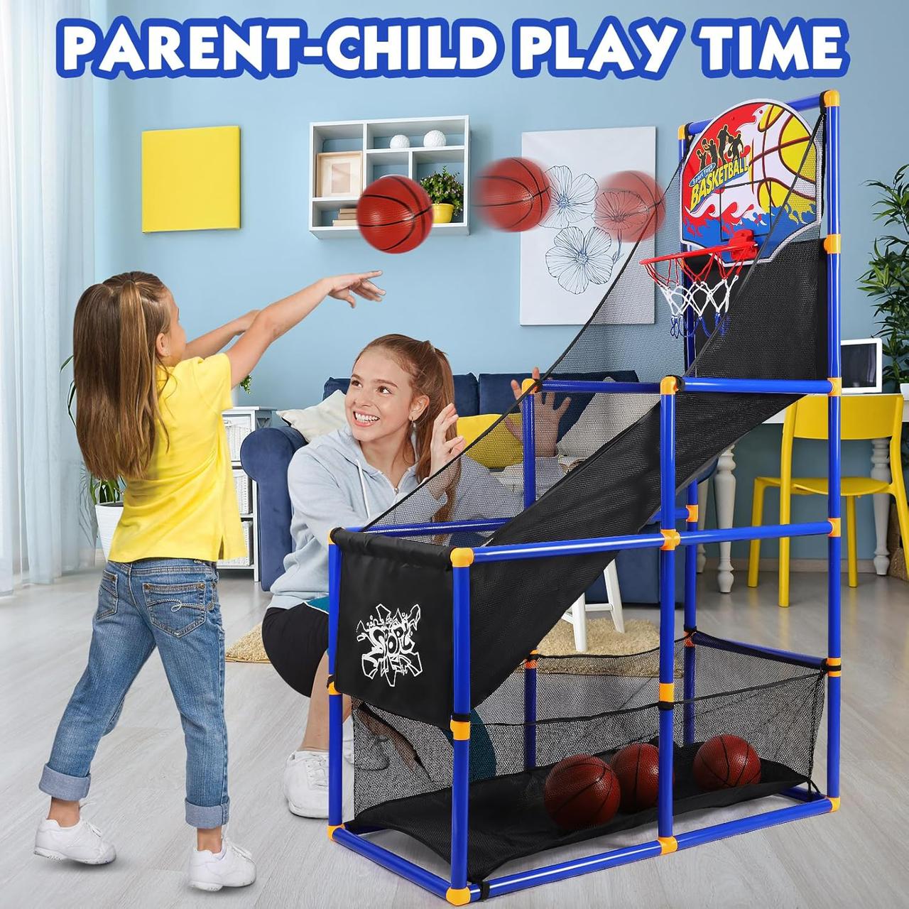 Kids Adjustable Basketball Shooting Game Set