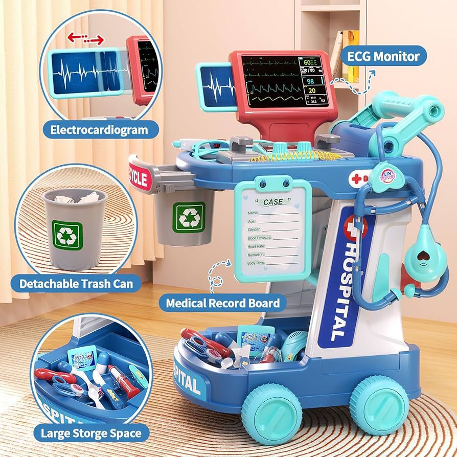 Kids Doctor Trolley Set (14-PCS)