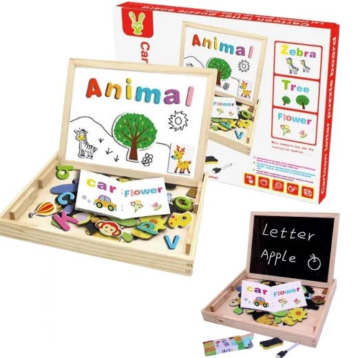 Kids Wooden Magnetic Learning Board