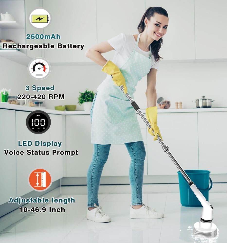 9-in- 1 Electric Spin Scrubber