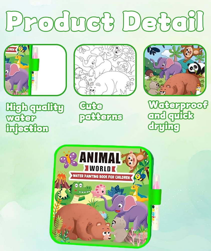 Magic Water Coloring Book