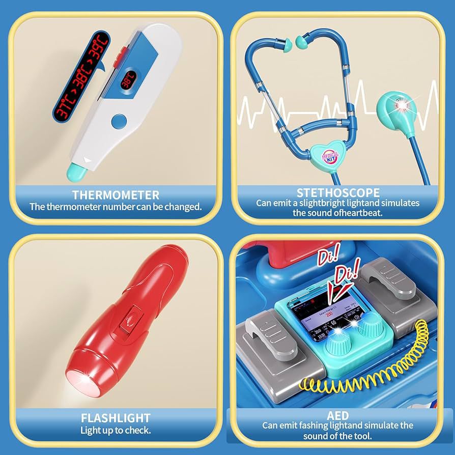 Kids Doctor Trolley Set (14-PCS)