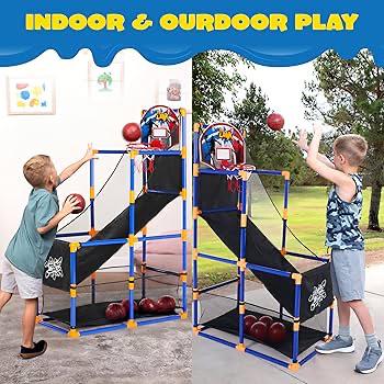 Kids Adjustable Basketball Shooting Game Set