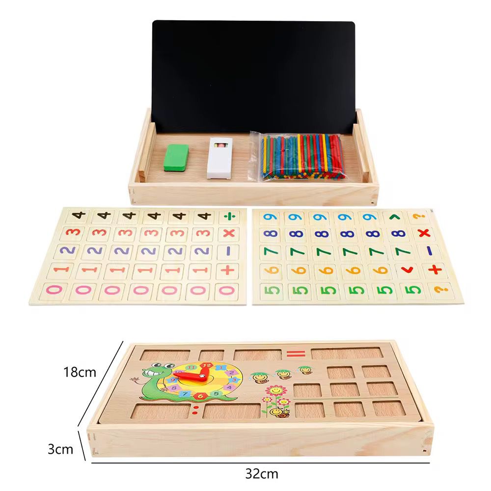 Wooden Multi-Functional Learning Box