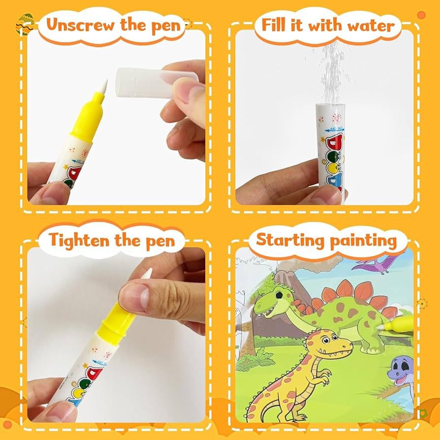 Magic Water Coloring Book