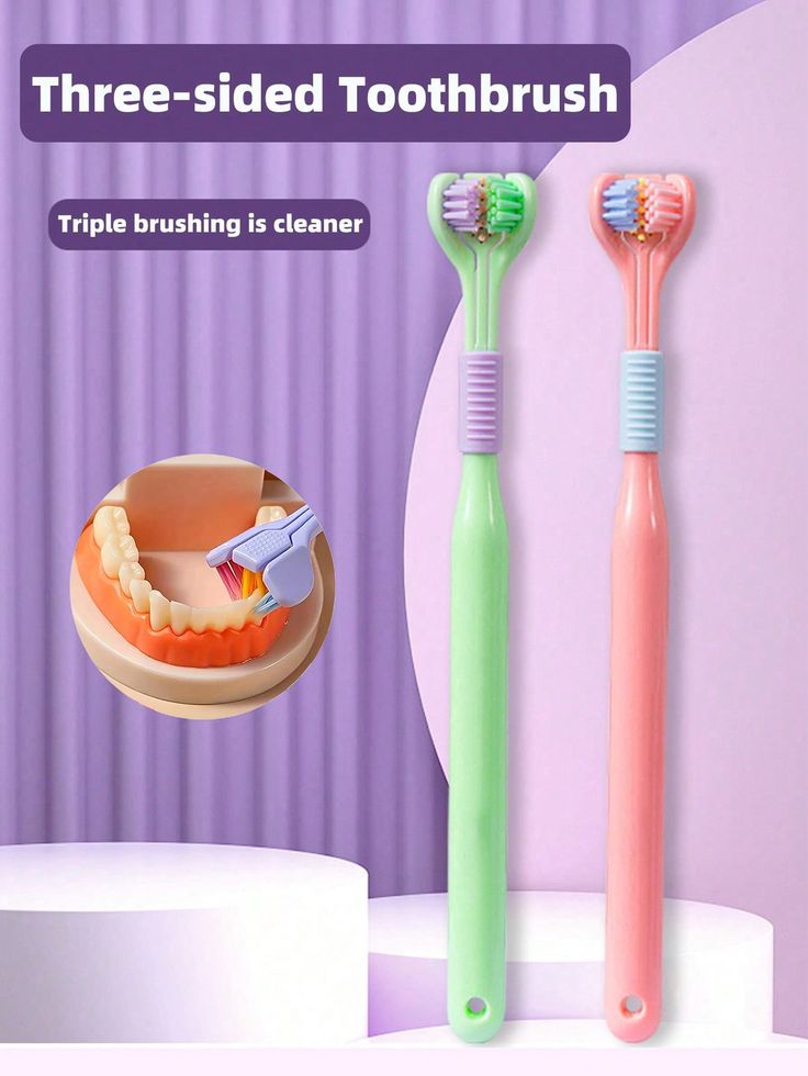 Three Side Tooth Brush