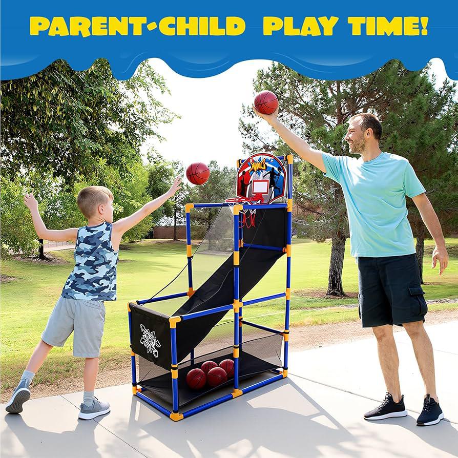 Kids Adjustable Basketball Shooting Game Set