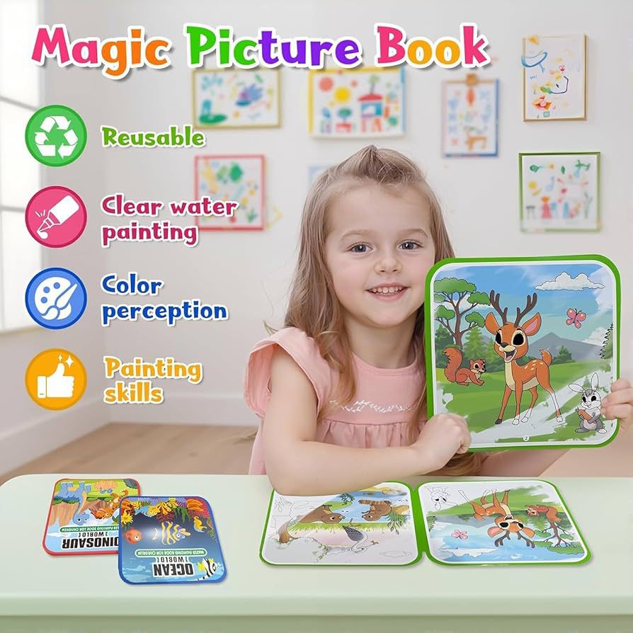 Magic Water Coloring Book