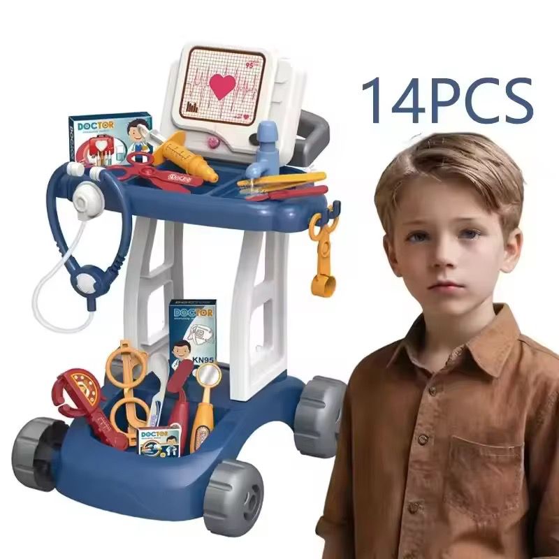 Kids Doctor Trolley Set (14-PCS)
