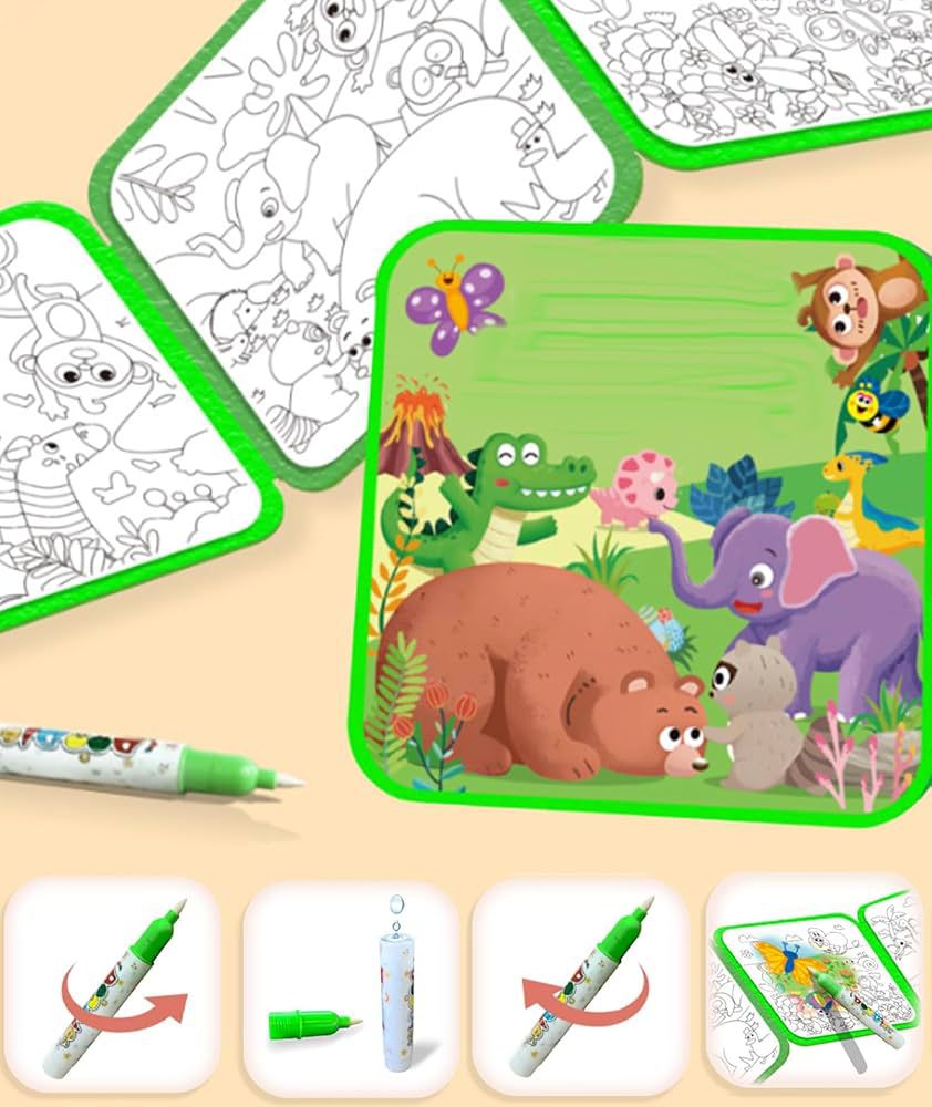 Magic Water Coloring Book