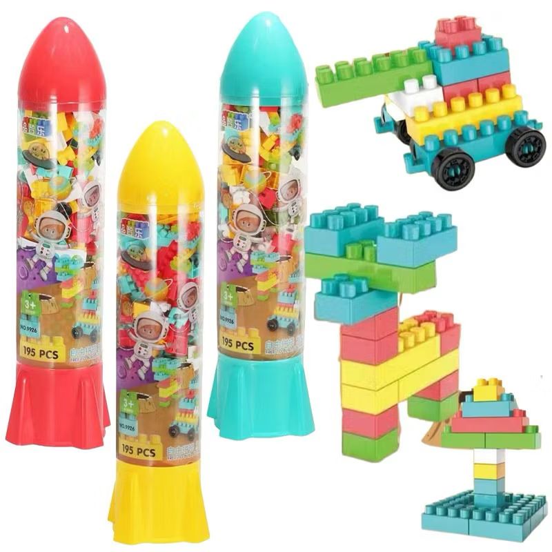 Lego Blocks Set with Wheels (195 PCS)