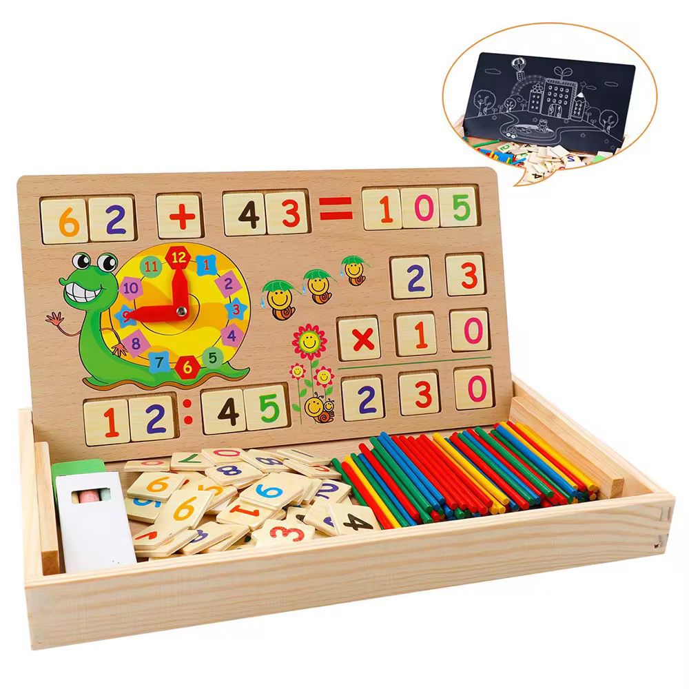 Wooden Multi-Functional Learning Box