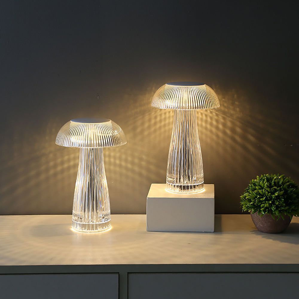 Crystal Led Mushroom Lamp