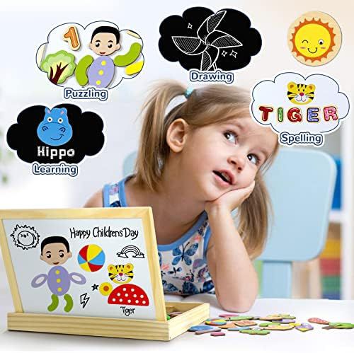 Kids Wooden Magnetic Learning Board