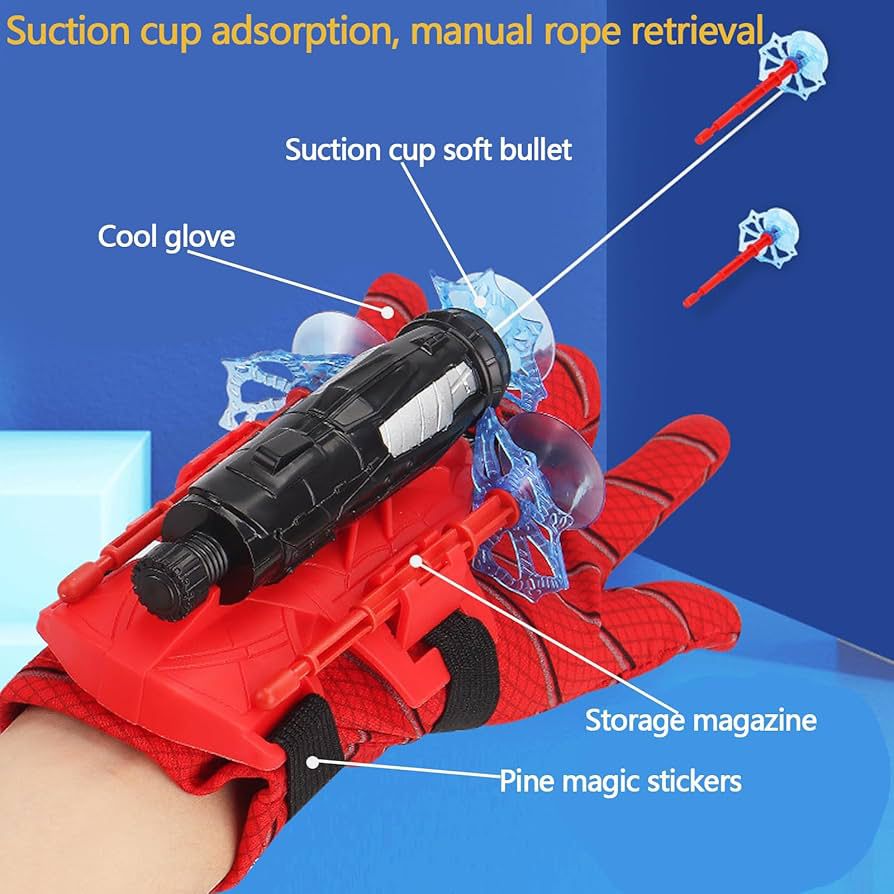 Kids Super Hero Web Shooter Glove Set
