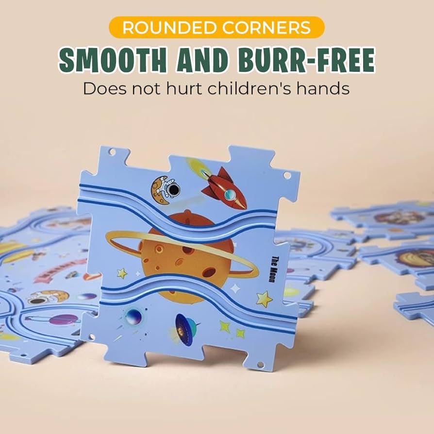 Electric Vehicle Track Puzzle Set (15 PCS)