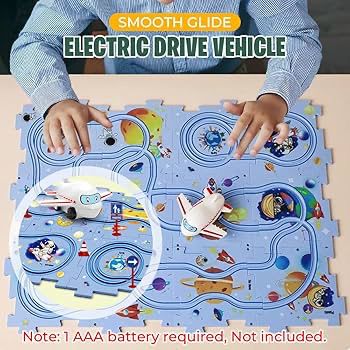Electric Vehicle Track Puzzle Set (15 PCS)