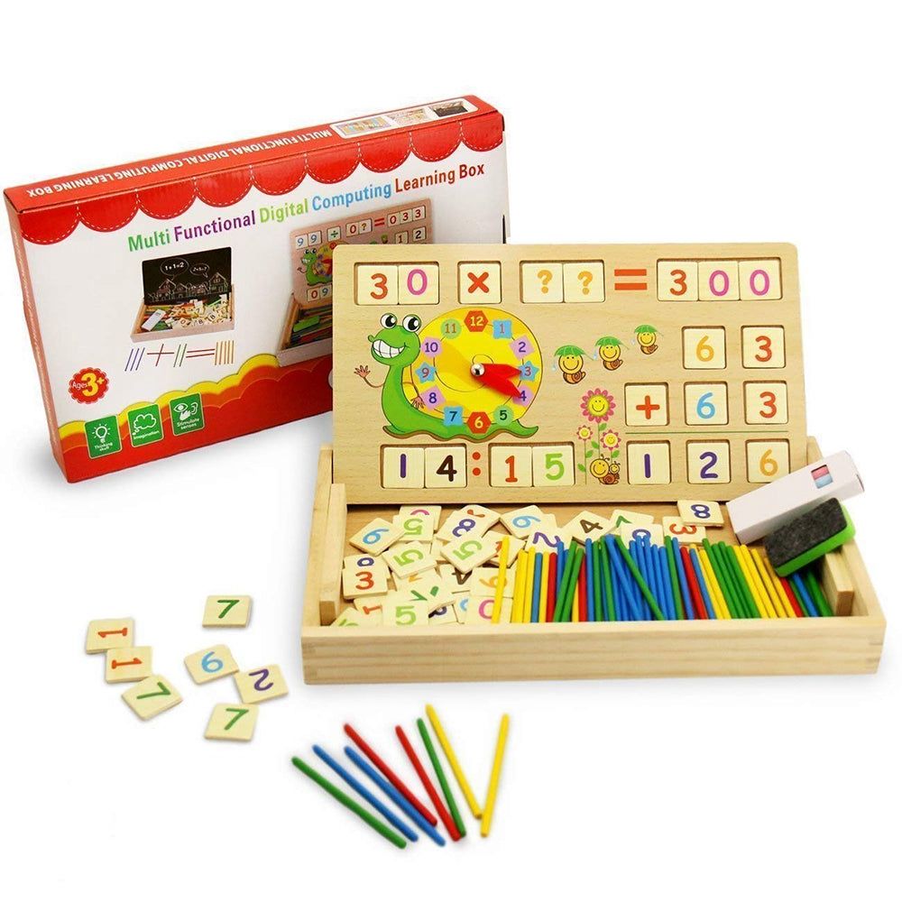 Wooden Multi-Functional Learning Box