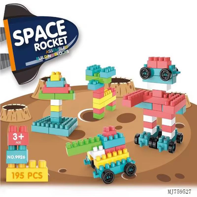 Lego Blocks Set with Wheels (195 PCS)