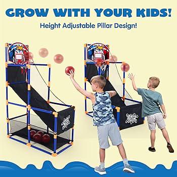 Kids Adjustable Basketball Shooting Game Set
